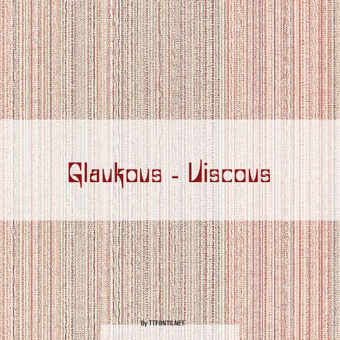 Glaukous - Viscous example